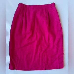 Vintage For You From Spiegel Power Hot  Pink Unique Patterned Skirt Large/16